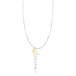 Nome Simples com Coração PRATA 925 – PGP002