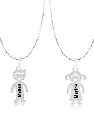 Colar Filhos PRATA 925 - PGP016
