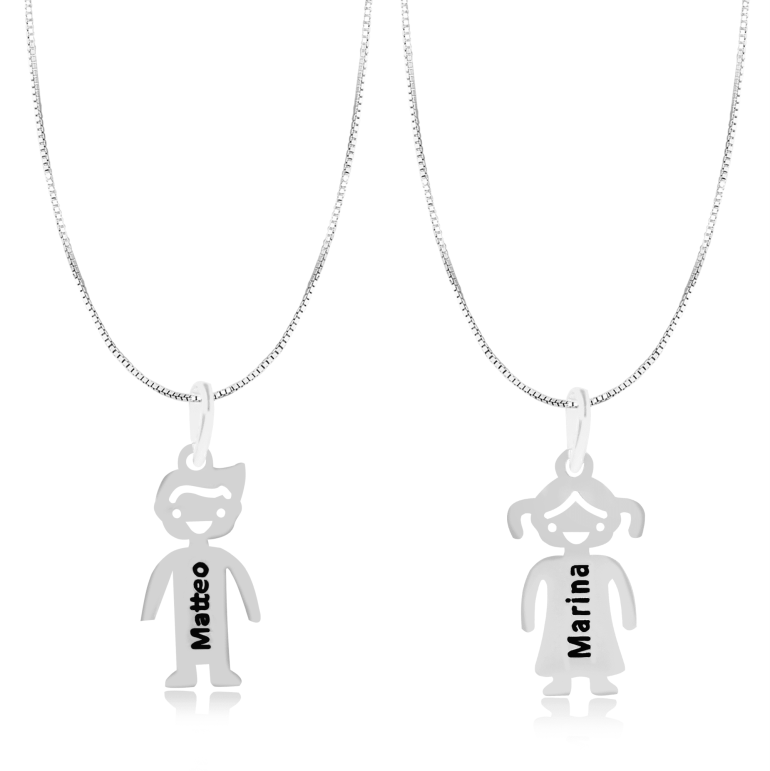 Colar Filhos PRATA 925 - PGP016