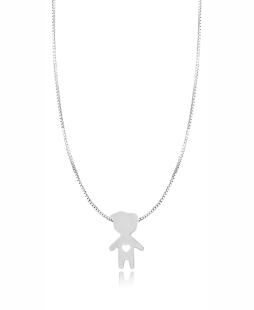 Colar com Bonecos PRATA 925 - PGP017