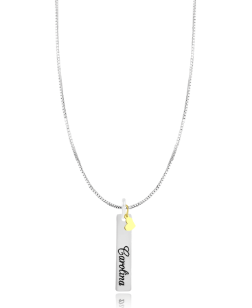 Pingente com Coração PRATA 925 - PGP019