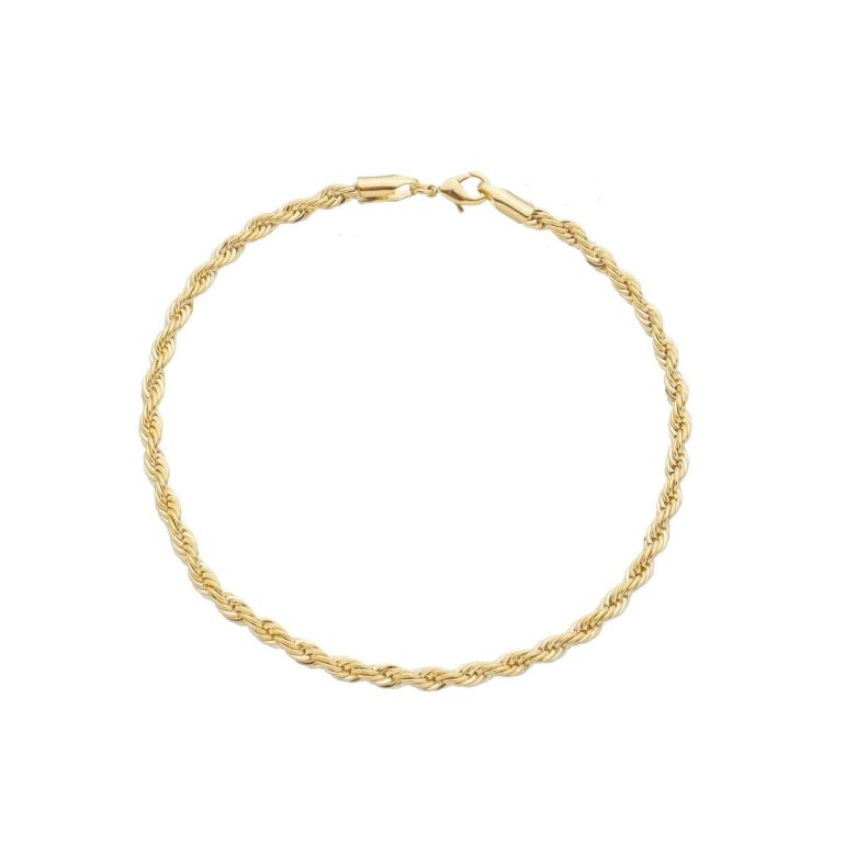 Pulseira Cordão Baiano Média 19cm.