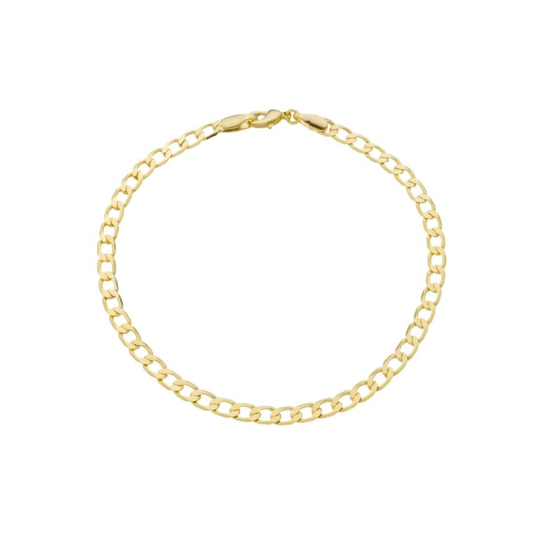 Pulseira  Grummet Média. Adulto 19cm - Ouro 10mls