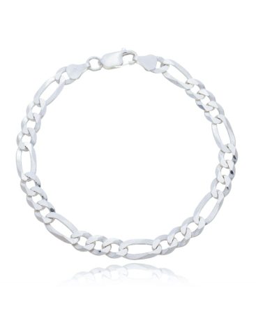 Pulseira 3x1 Grossa 6mm. Prata 925