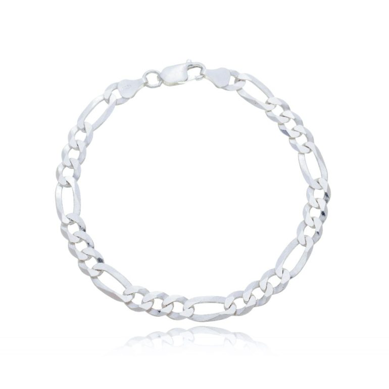 Pulseira 3x1 Grossa 6mm. Prata 925