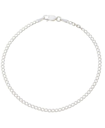 Pulseira Grumet  Fina 2,5mm. Prata 925