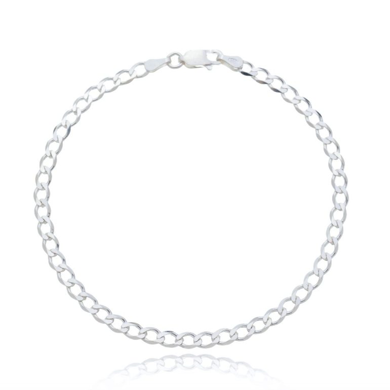 Pulseira Grumet Média 4mm. Prata 925