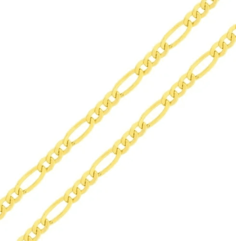 Corrente 3x1  50cm - Ouro 5mls
