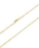 Corrente 3x1 Fina 3mm. 60cm - Ouro 10mls