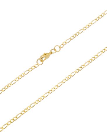 Corrente 3×1 Fina 3mm. 60cm - Ouro 5mls
