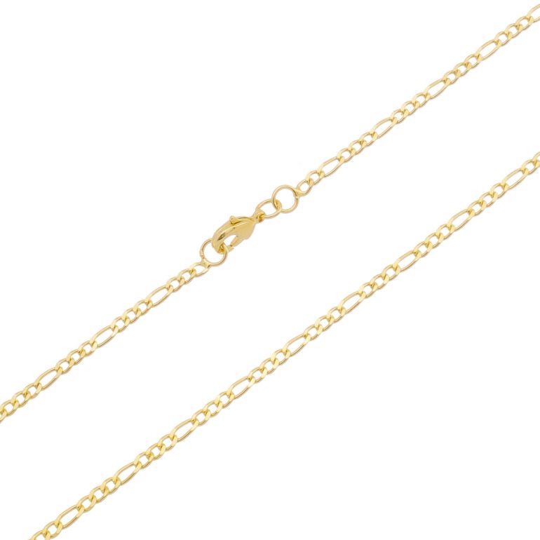 Corrente 3×1 Fina 3mm. 60cm - Ouro 5mls