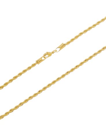 Corrente Cordão Baiano 2,5mm. - Ouro 5mls