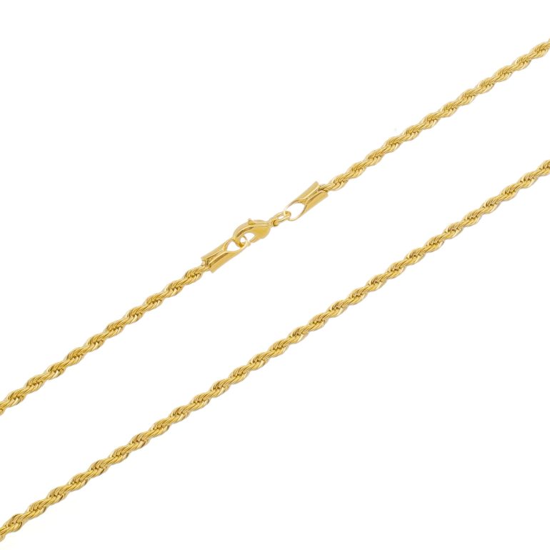 Corrente Cordão Baiano 2,5mm. - Ouro 5mls