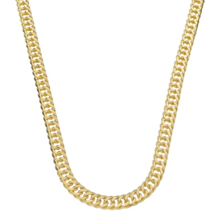 Corrente Grumet Dupla Fina 4mm. 60cm - Ouro 5mls