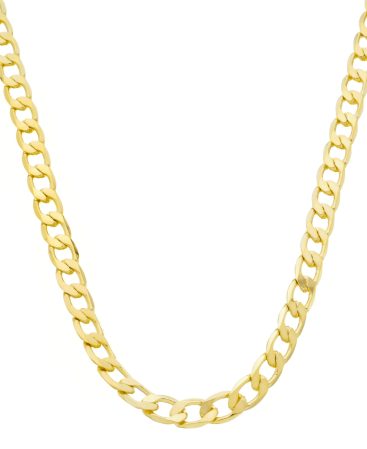 Corrente Grumet Grossa 6mm. 60cm -  Ouro 5mls