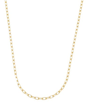 Corrente Cadeado Diamantada 60cm - Ouro 5mls