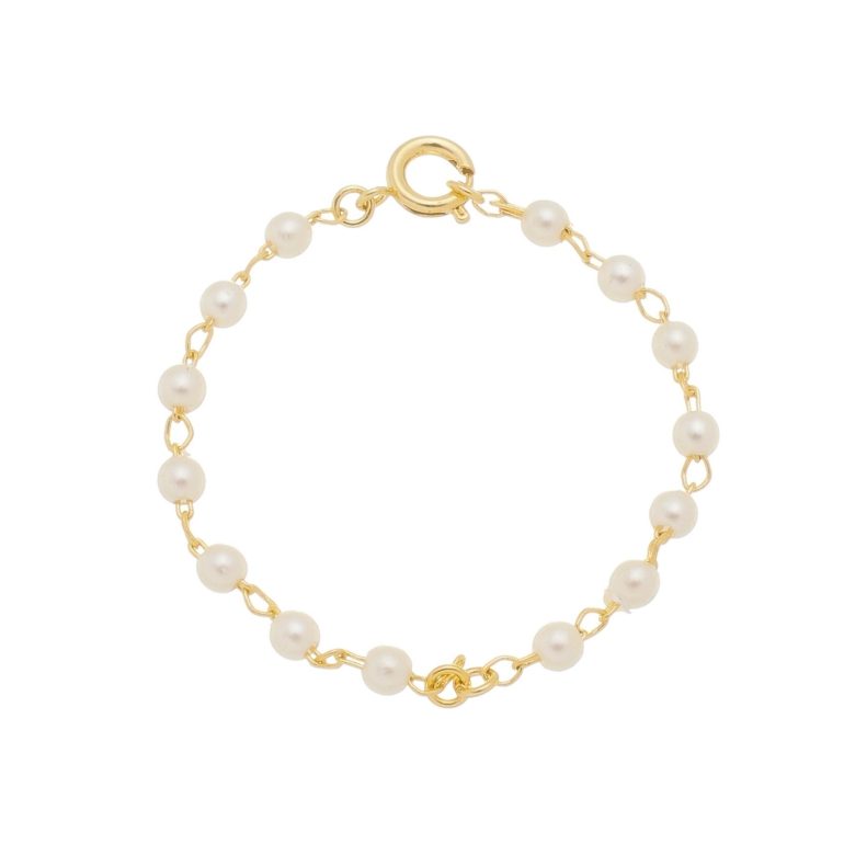 Pulseira Pérolas Infantil 11cm - Bruto