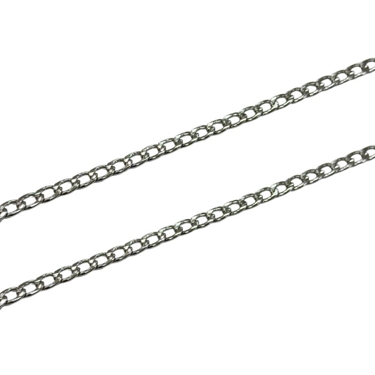 Corrente Grumet Média 2,0mm 45cm - Inox