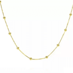 Corrente Veneziana de Bolinhas 60cm – Ouro 5mls