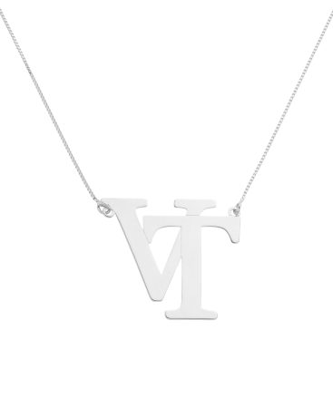 Colar Iniciais Entrelaçadas  - Prata 925 - PGP024