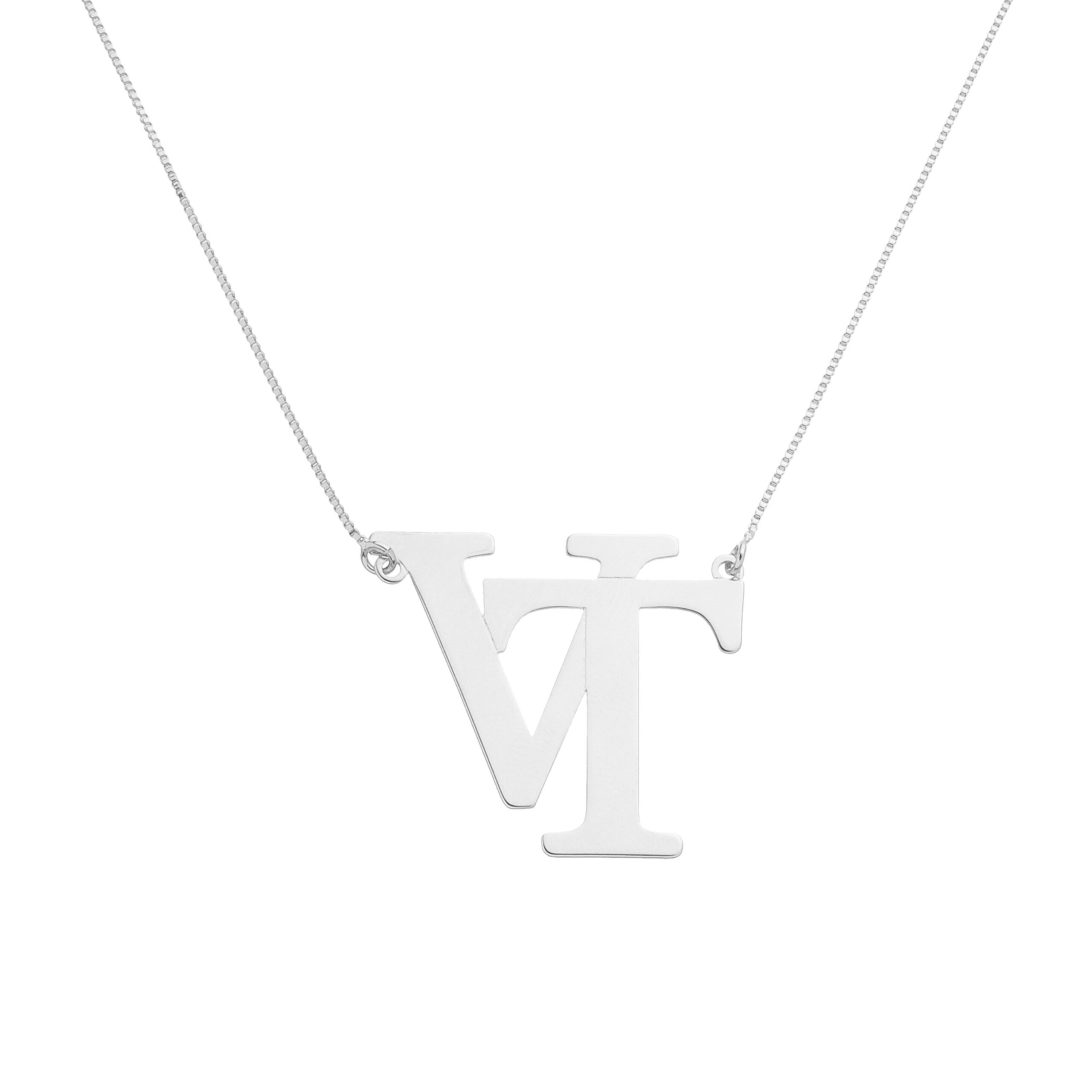 Colar Iniciais Entrelaçadas - Prata 925 - PGP024