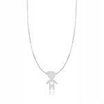 Colar Com Boneco - PRATA 925 – PGP005