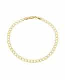 Pulseira  Grummet Média. Adulto 19cm - Ouro 10mls