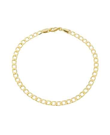 Pulseira  Grummet Média. Adulto 19cm - Ouro 10mls