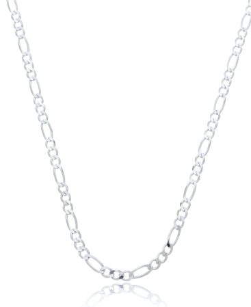 Corrente 3x1 Média 4mm. 60cm. Prata 925