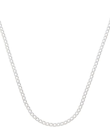 Corrente Grumet Fina 2,5mm. 60cm. Prata 925