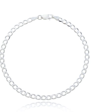 Pulseira Grumet Média 4mm. Prata 925 - PCP002
