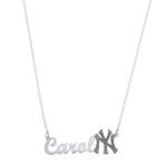 Nome Simples Prata 925 + Elo port. Fina - New York