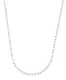 Corrente Cadeado Diamantada 60cm - Ródio