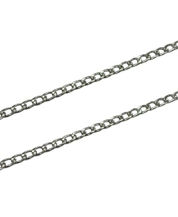 Corrente Grumet Média 2,0mm 50cm - Inox